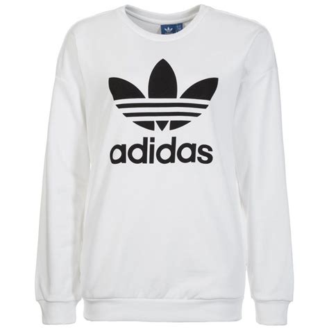 adidas sweatshirt weiß schwarz|adidas sweatshirt originals.